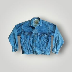 Vintage Pepe Jeans Women's Denim Jacket Dark Wash Size M